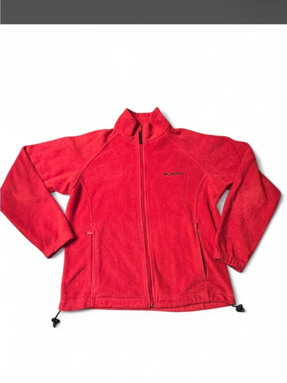 Columbia Womens Red Full-Zip Fleece Jacket